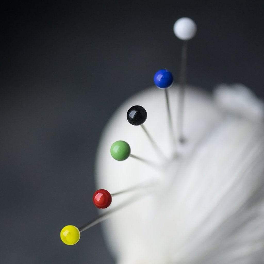 Glass Headed Pins    at Boston General Store