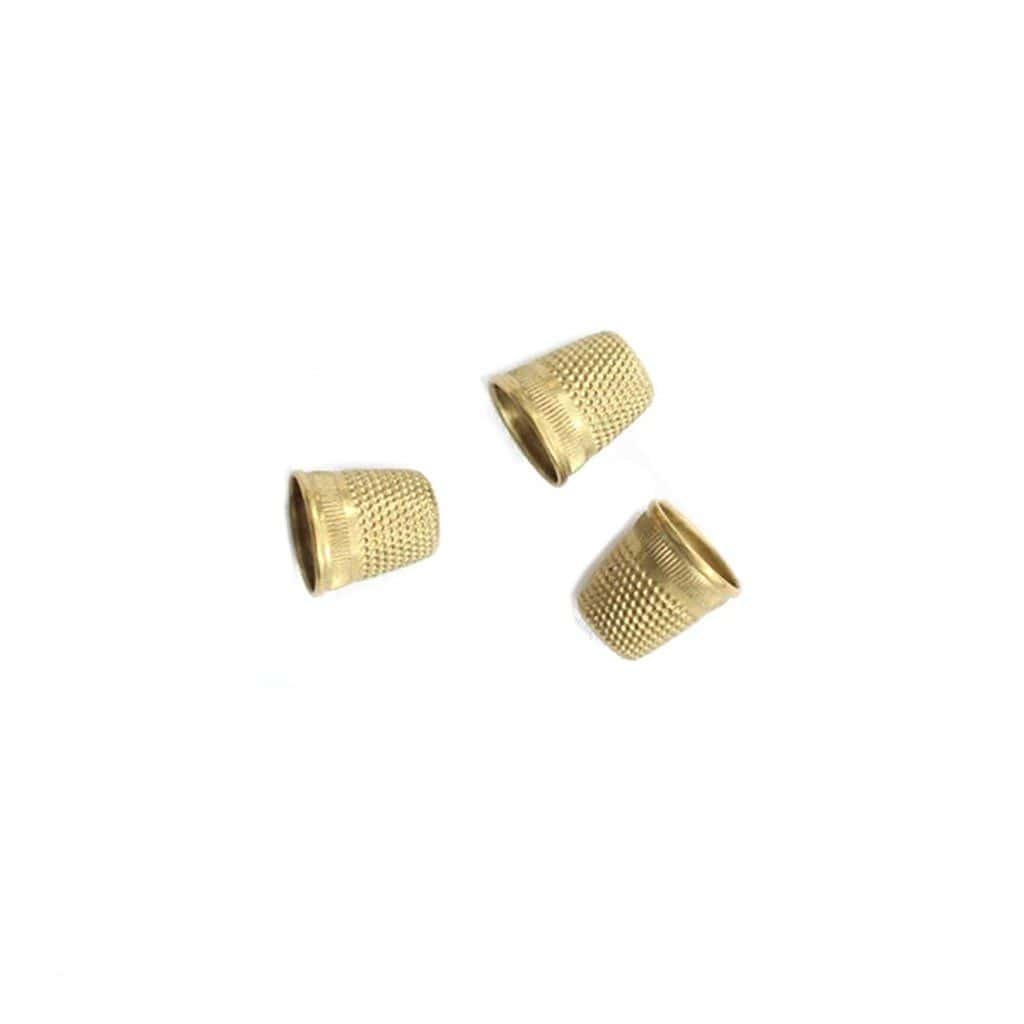 Thimble Pads, Round Gold Hand Made Thimble Top Force DIY Crafts