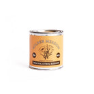 Tin candle of Golden Meadow by Bradley Mountain on a white background