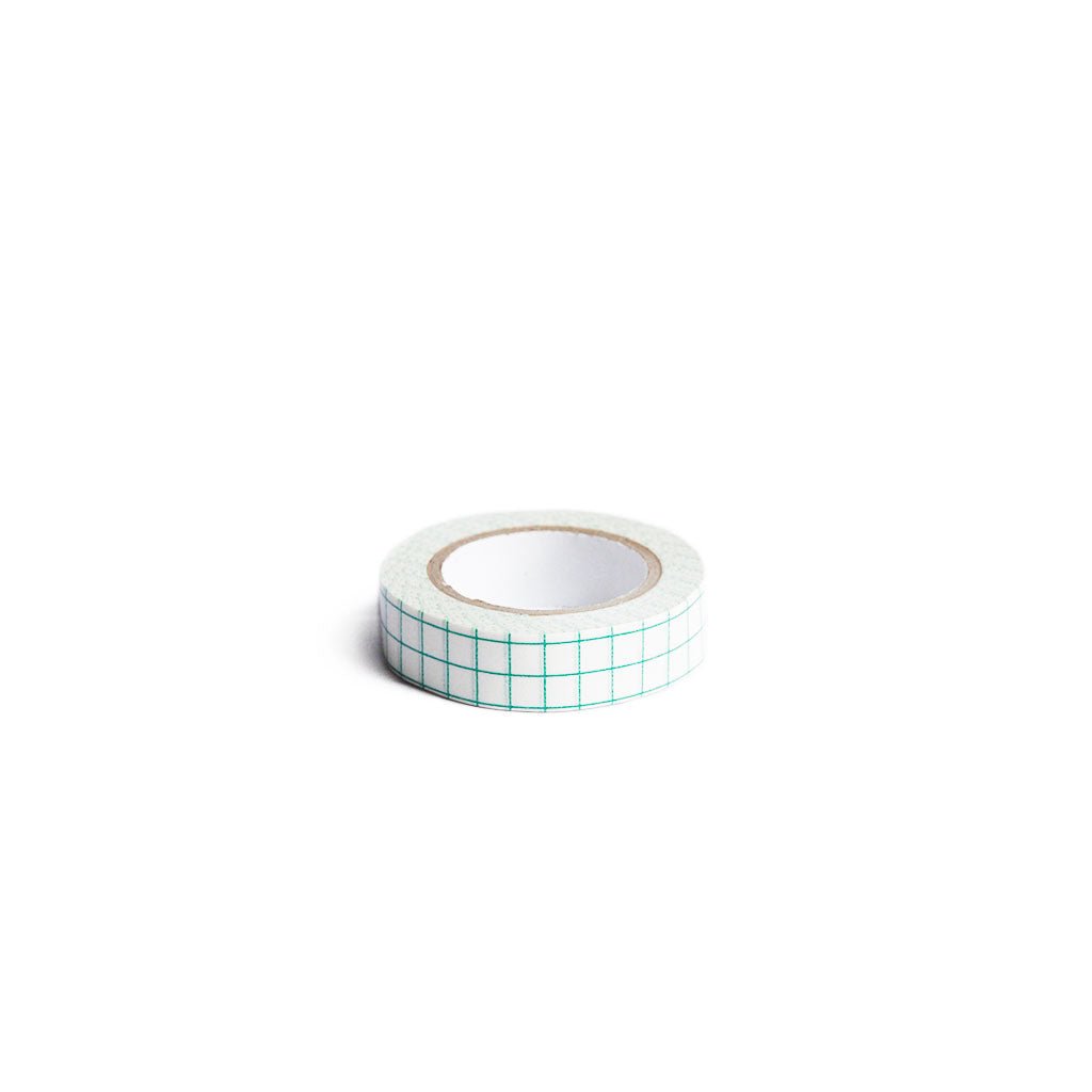 Grid Pattern Washi Tape 12mm, Green   at Boston General Store