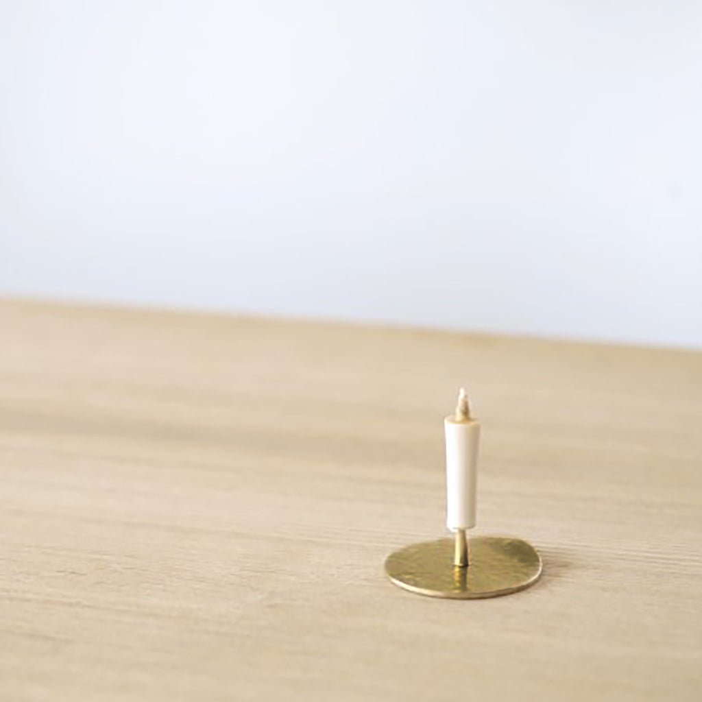 Hammered Brass Candle Stand    at Boston General Store