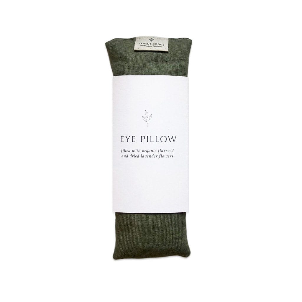 Linen Eye Pillow with Slipcover Evergreen   at Boston General Store