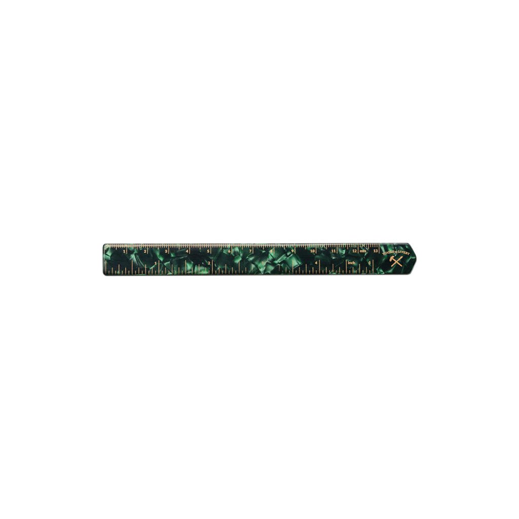 Hexetate Ruler Green Havana   at Boston General Store
