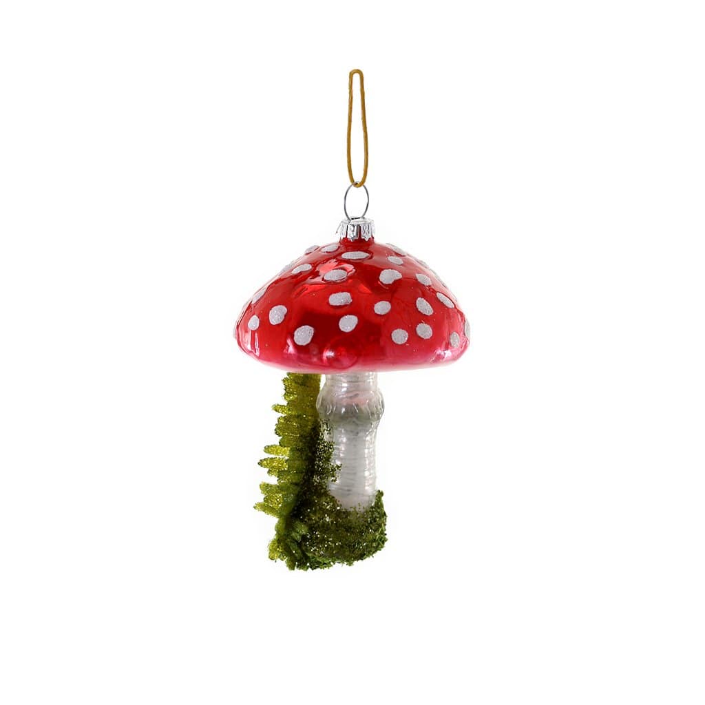 High Grove Red Mushroom Glass Ornament Boston General Store