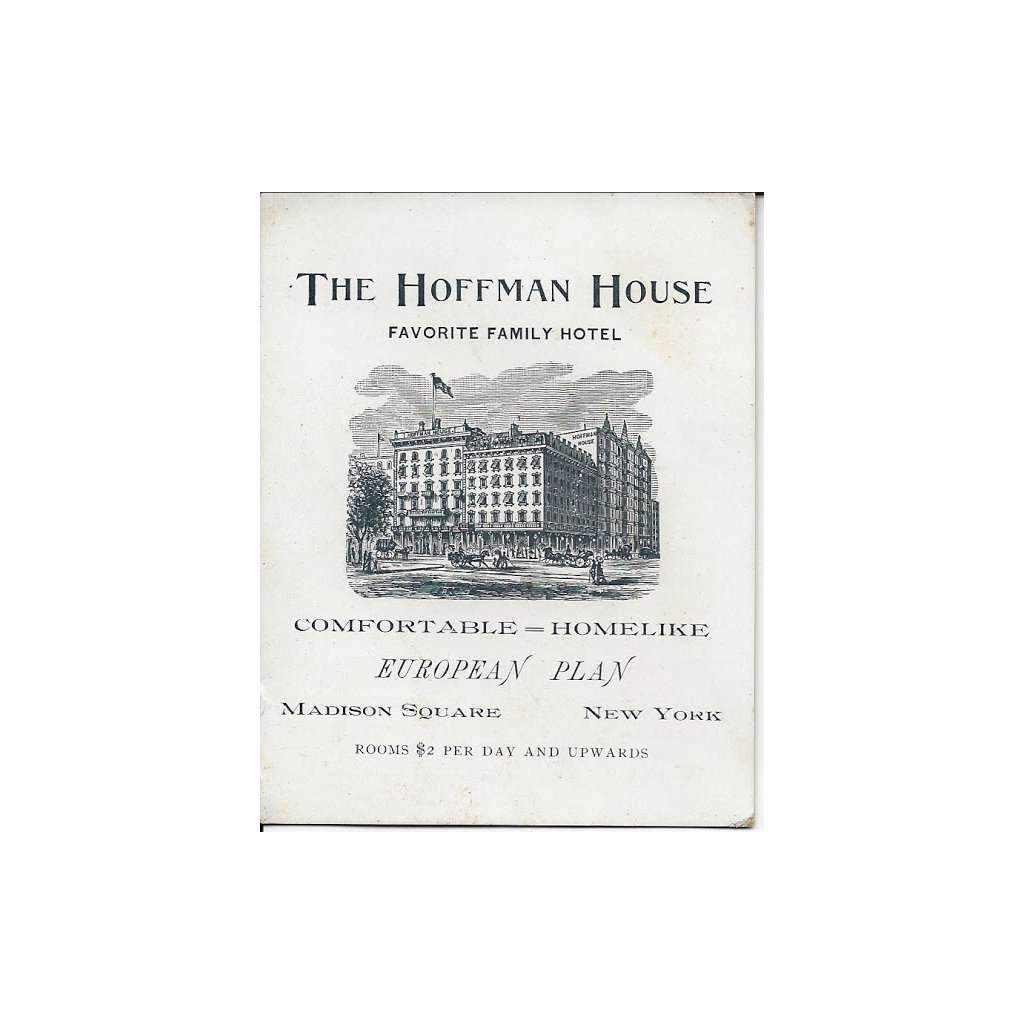 Hoffman House Bartender&#39;s Guide    at Boston General Store