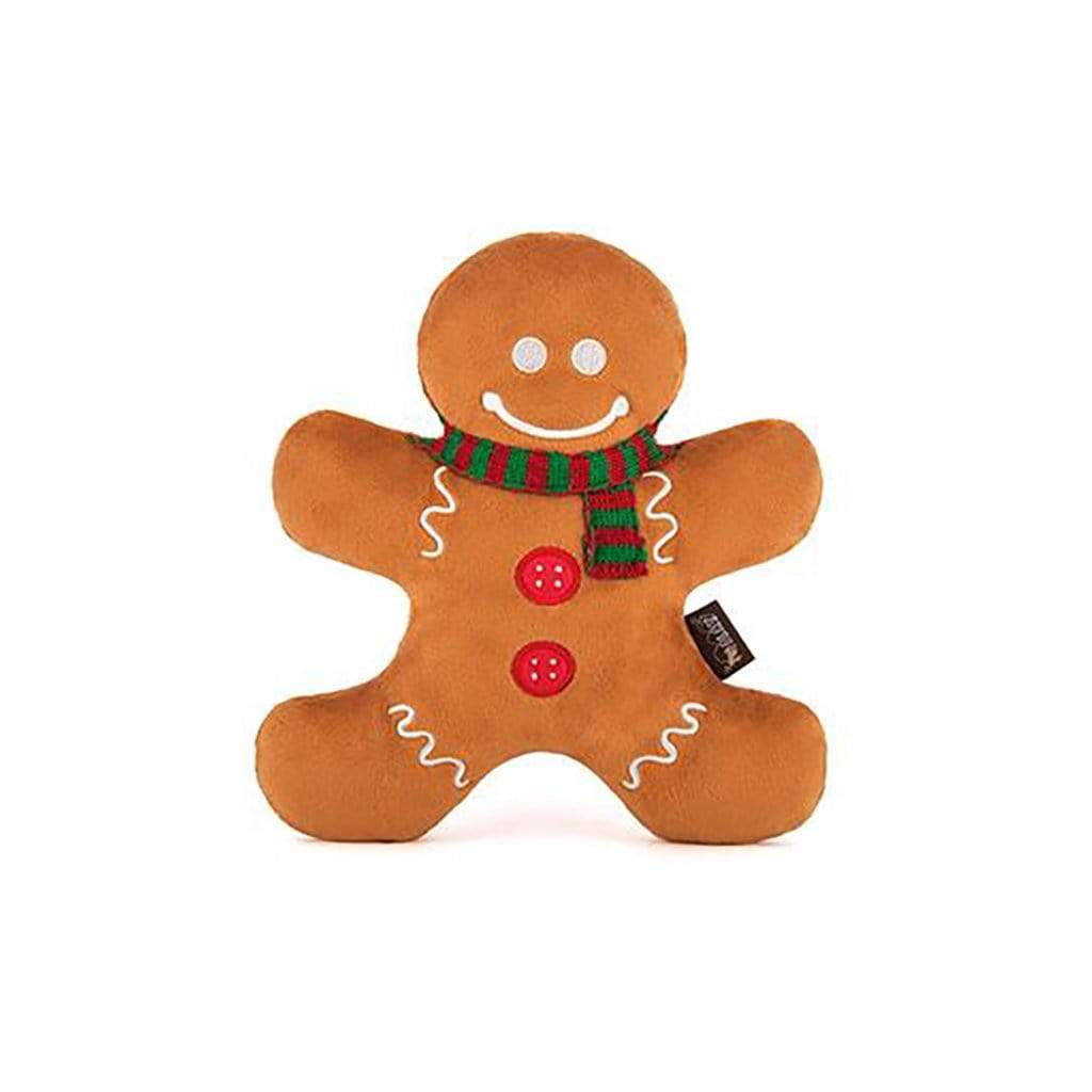 Holiday Classic Pet Toy Stocking Stuffers Holly Jolly Gingerbread Man   at Boston General Store
