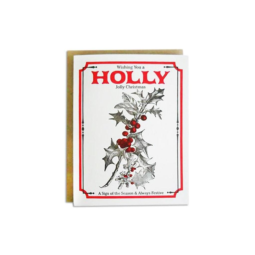 Holiday Holly Card    at Boston General Store