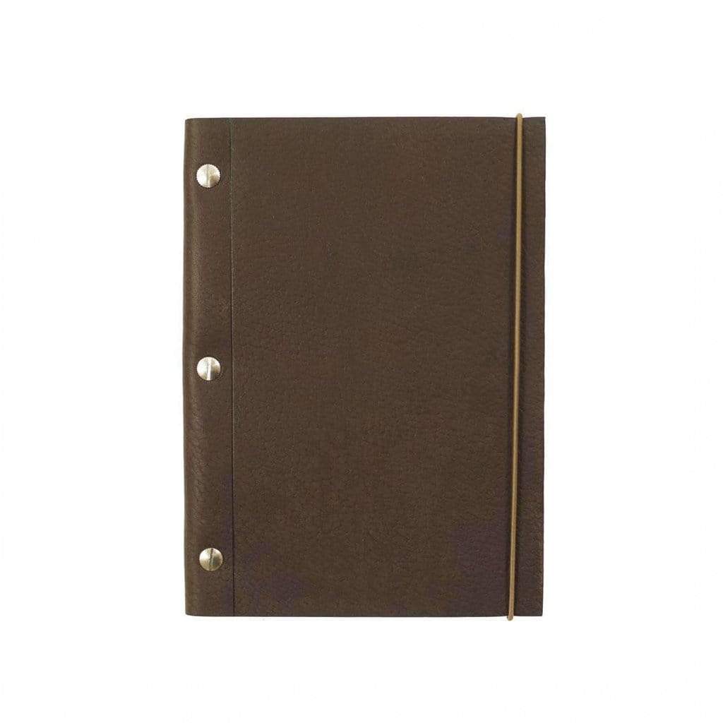 La Compagnie Du Kraft Refillable Leather Journal Brown   at Boston General Store