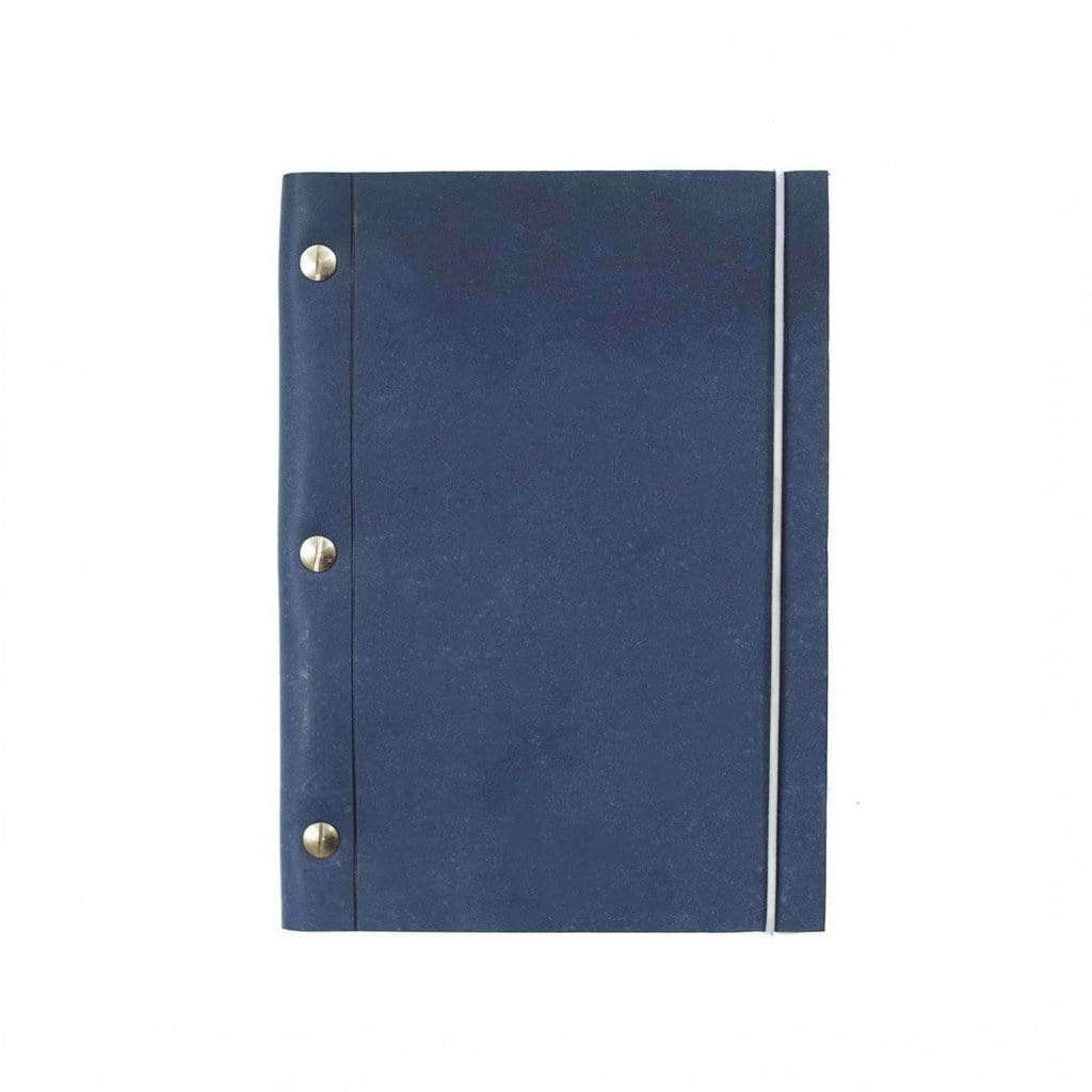 La Compagnie Du Kraft Refillable Leather Journal Cobalt Blue   at Boston General Store