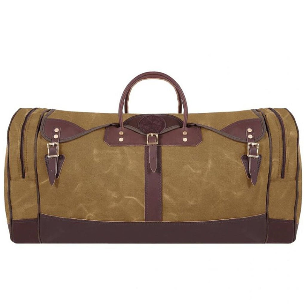 Large Extended Sportsman&#39;s Duffel Waxed Khaki   at Boston General Store