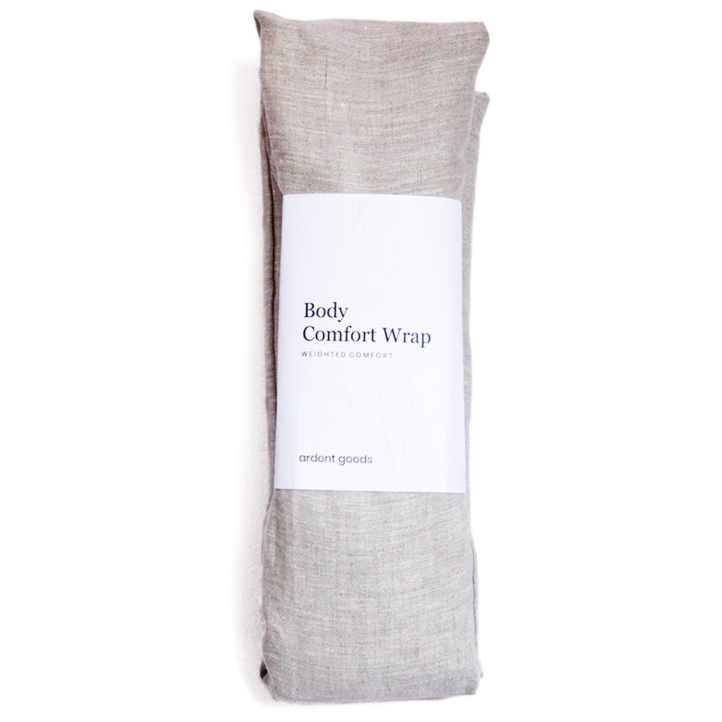 Linen Body Comfort Wrap with Slipcover Marigold   at Boston General Store