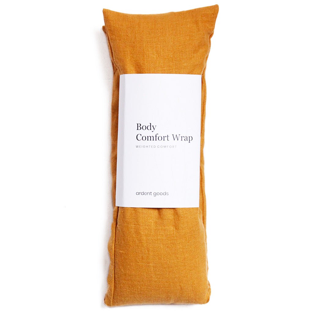 Linen Body Comfort Wrap with Slipcover Marigold   at Boston General Store