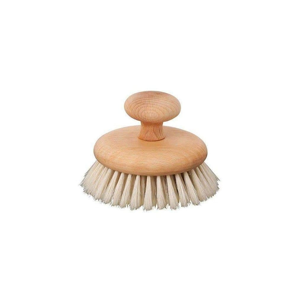 Massage Brush with Beechwood Knob Handle    at Boston General Store