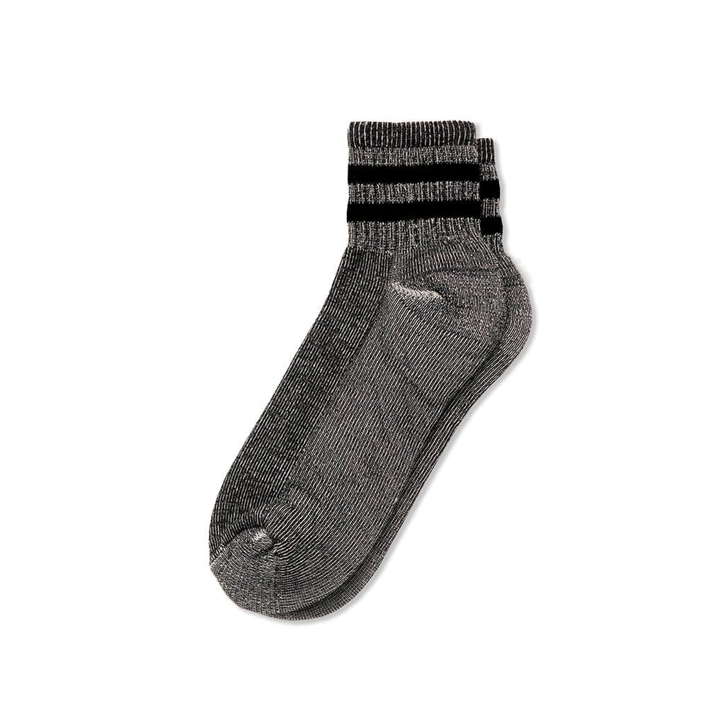 Merino Activity Quarter Crew Socks Charcoal   at Boston General Store