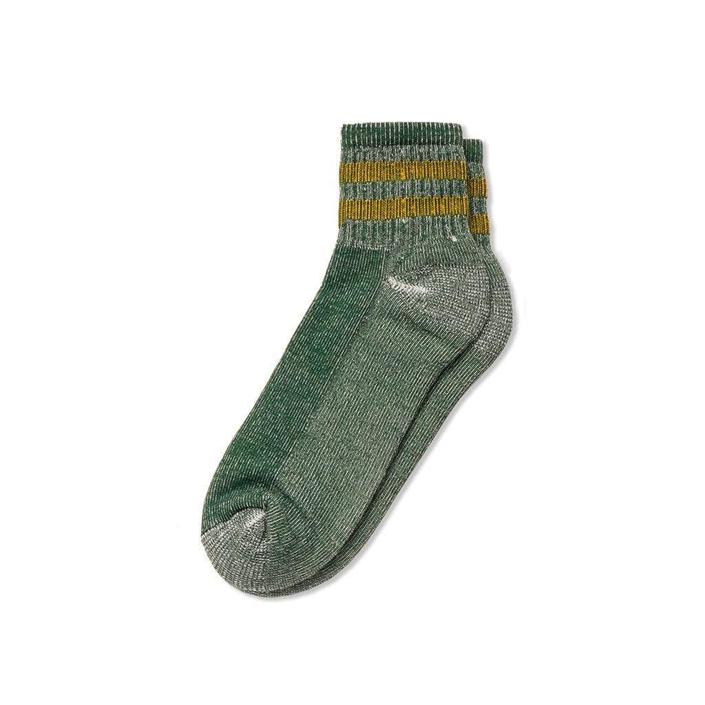 Merino Activity Quarter Crew Socks Moss   at Boston General Store