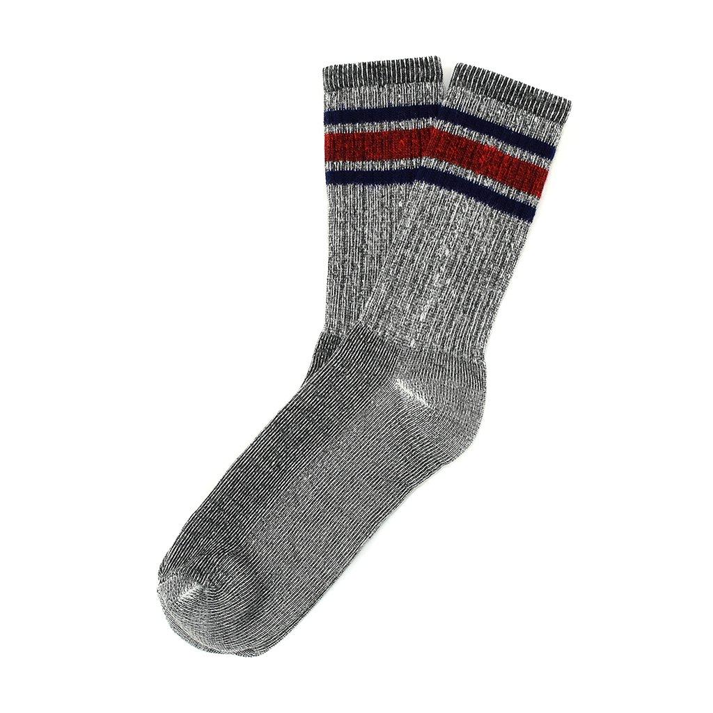 Merino Activity Sock with Silver Classic Grey Large  at Boston General Store
