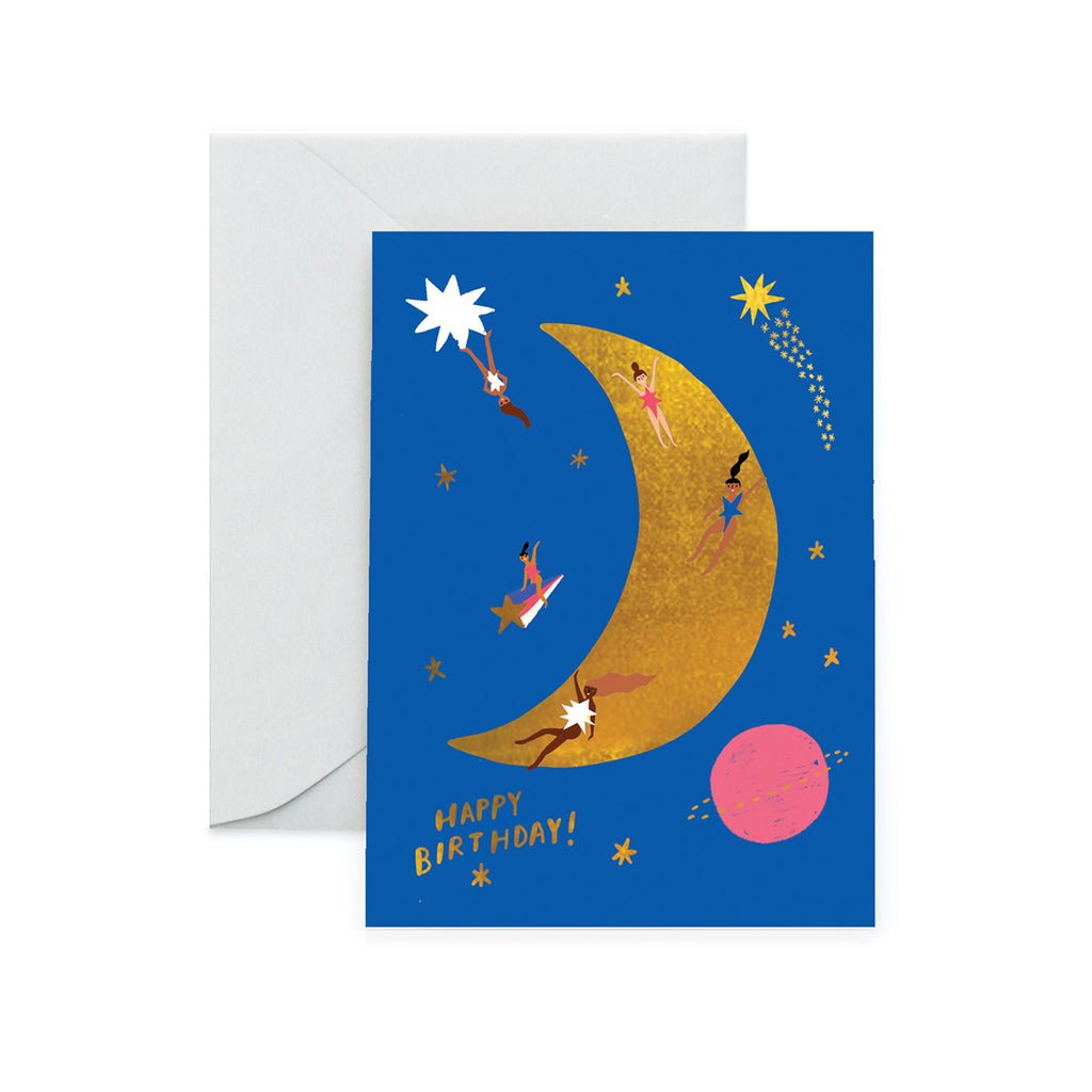 Moon Landing Birthday Card    at Boston General Store