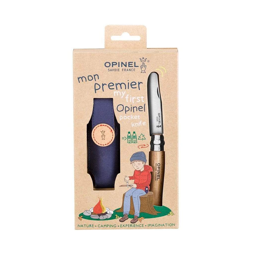 My First Opinel Knife + Recycled Sheath Kit    at Boston General Store