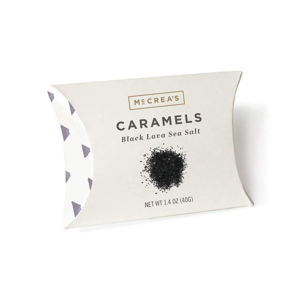 Natural Caramel 1.4 oz. Pillow Box Black Lava Sea Salt  at Boston General Store