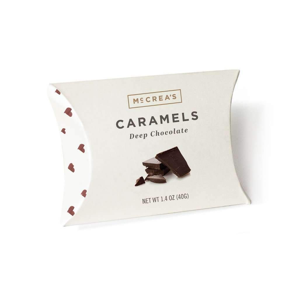 Natural Caramel 1.4 oz. Pillow Box Deep Chocolate  at Boston General Store