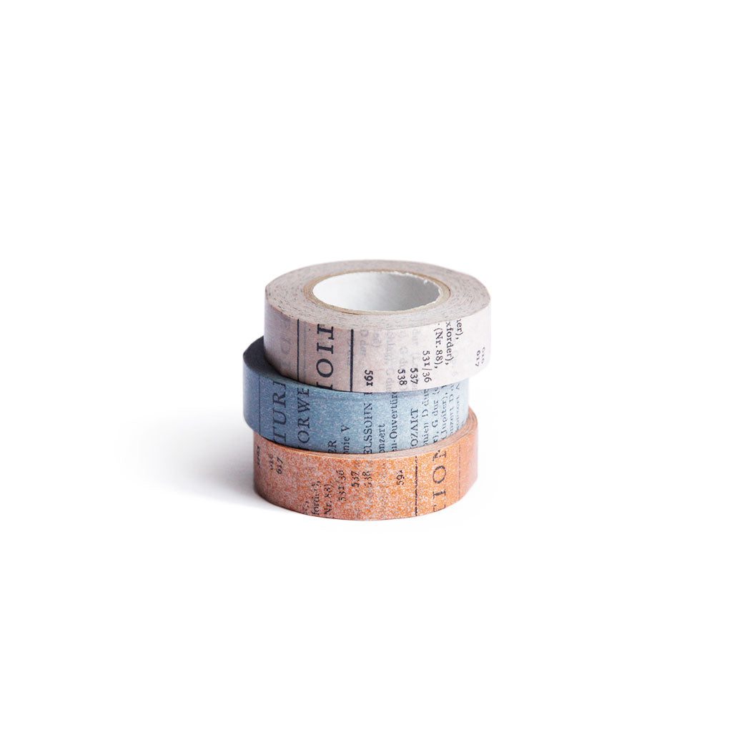 Yoko Inoue Washi Tape Old Book (3-pack)   at Boston General Store