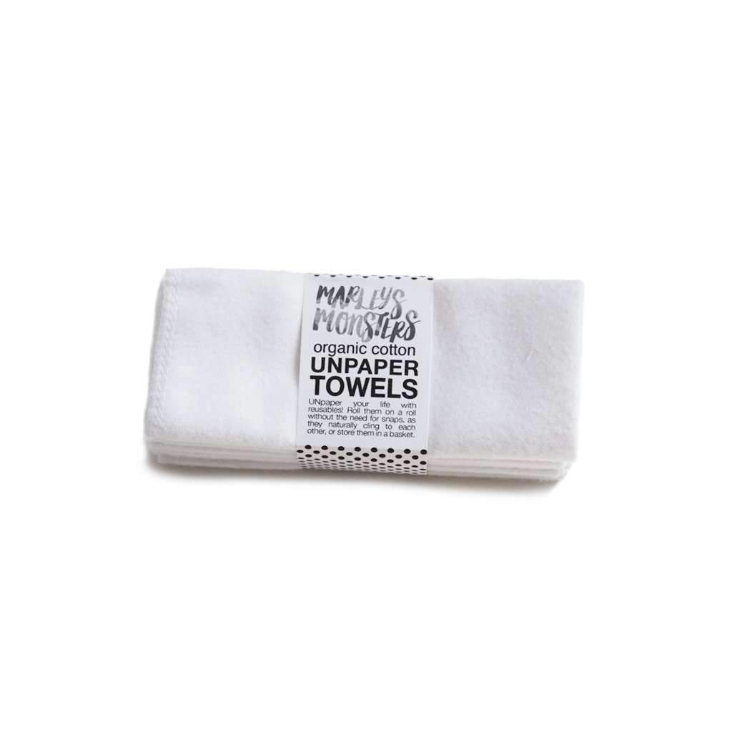 Organic Cotton UnPaper Towel, 6-pack White   at Boston General Store
