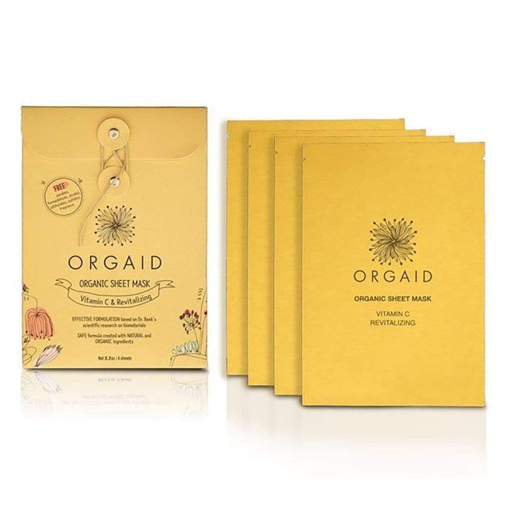 Organic Sheet Mask Box (4 sheets) Vitamin C & Revitalizing   at Boston General Store
