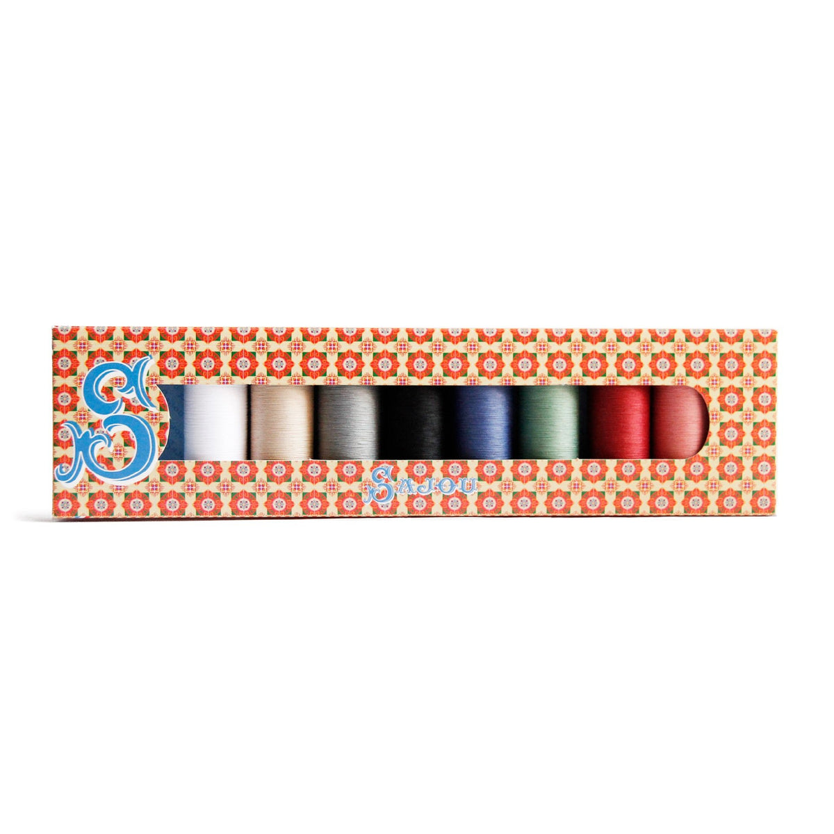 Patchwork Thread Gift Box, 8 spools    at Boston General Store