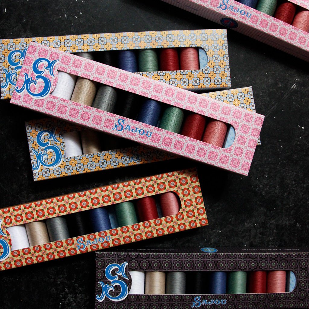 Patchwork Thread Gift Box, 8 Spools by Sajou | Boston General Store