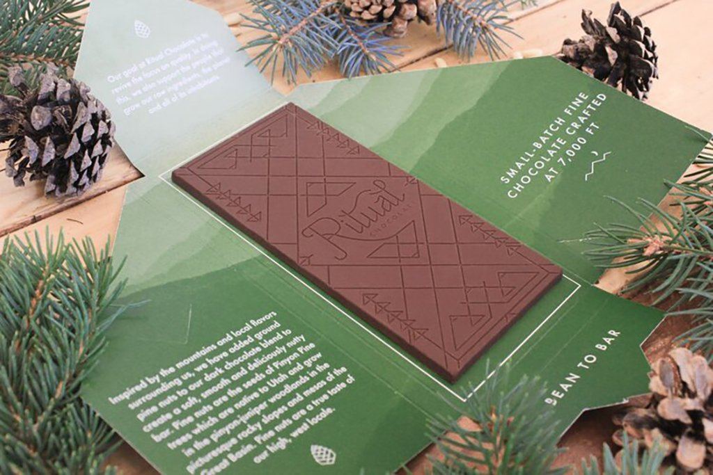 Pine Nut 55% Dark Chocolate    at Boston General Store