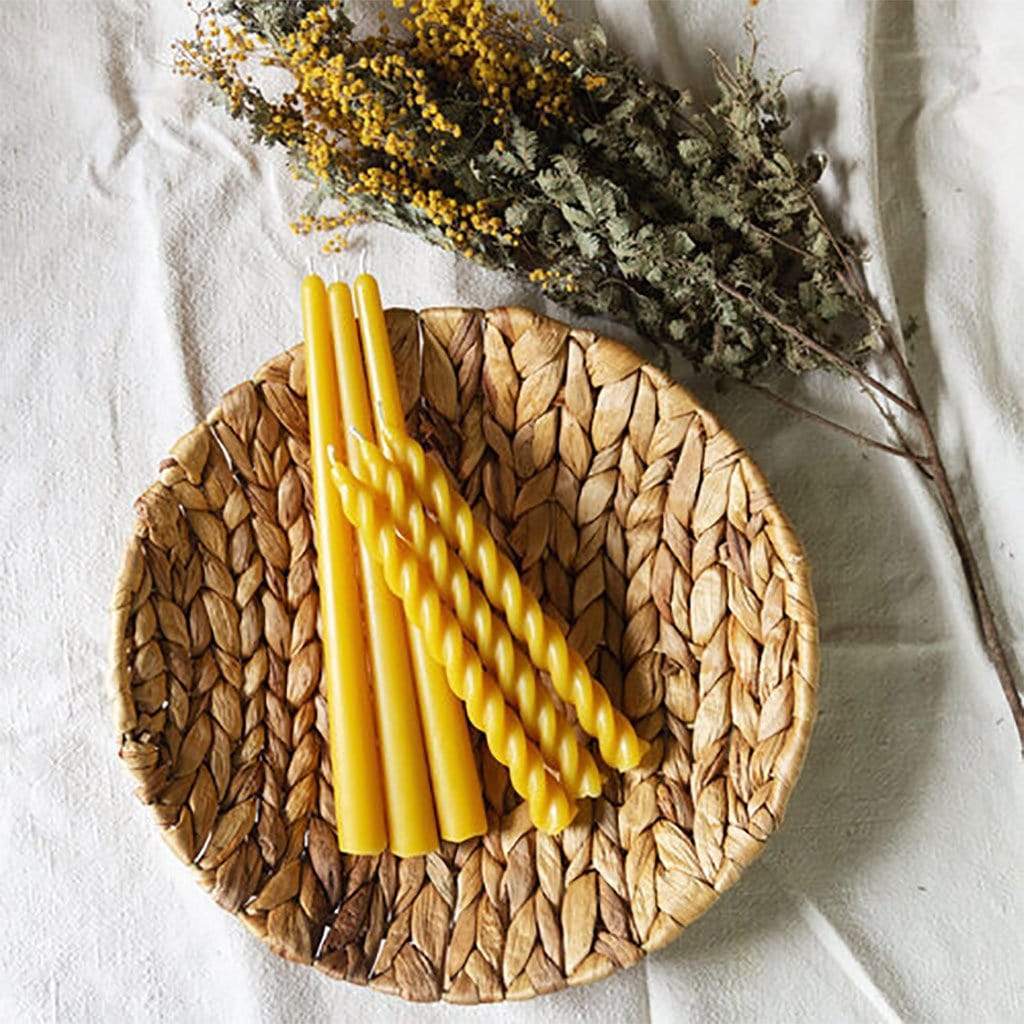 Pure Beeswax Spiral Candles    at Boston General Store