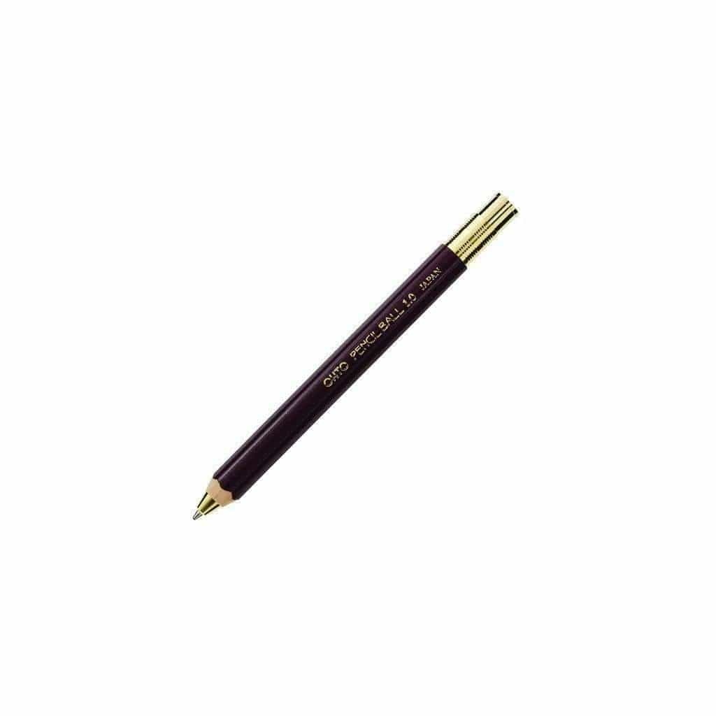 Refillable Pencil Ball Pen 1.0 Deep Red   at Boston General Store