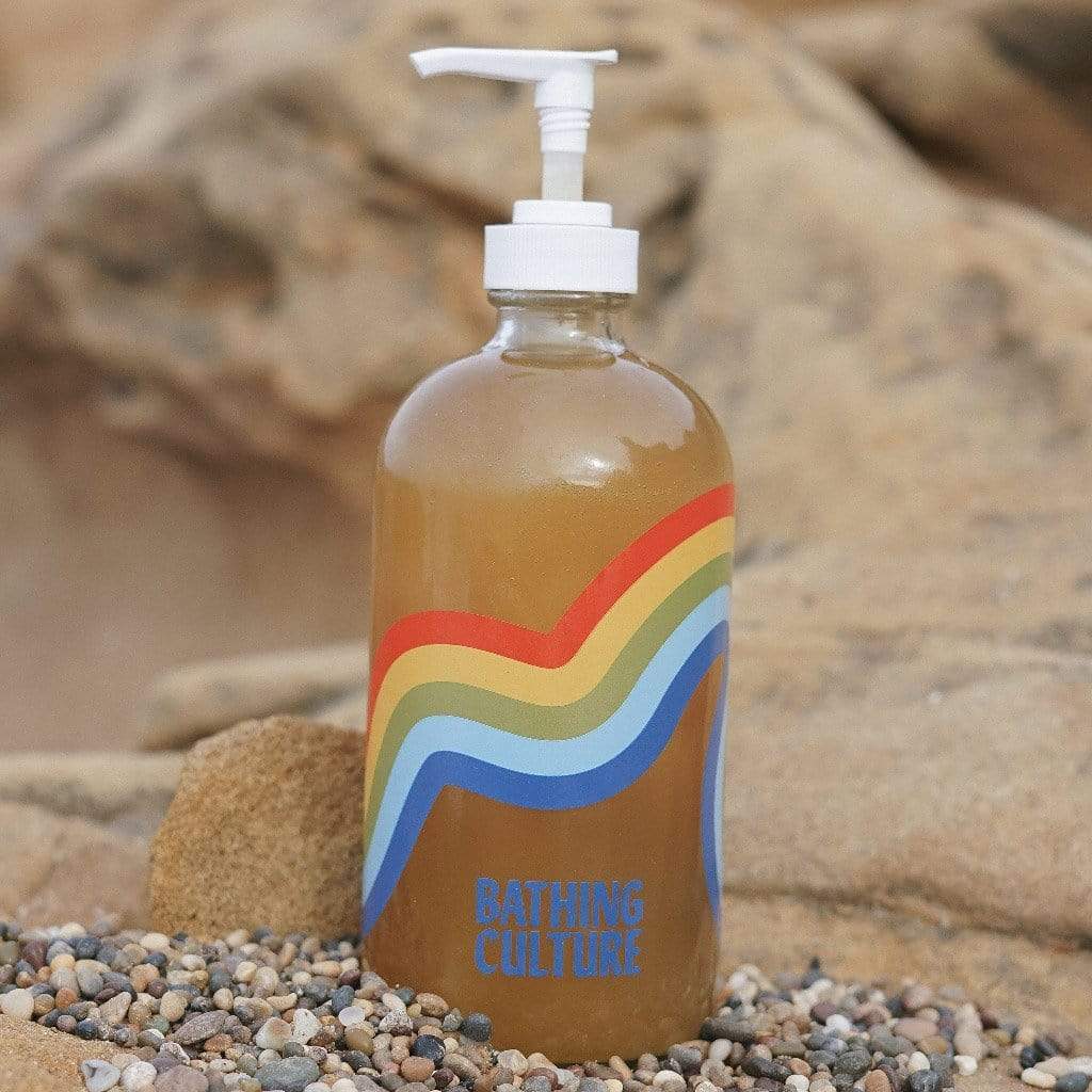 Refillable Rainbow Glass Mind and Body Wash Boston General Store