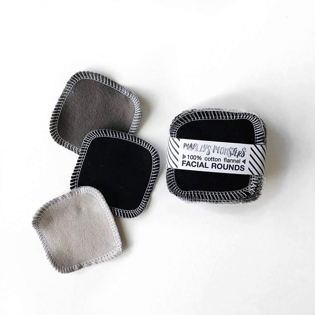 Reusable Facial Rounds, Pack of 20 Mixed Greys   at Boston General Store