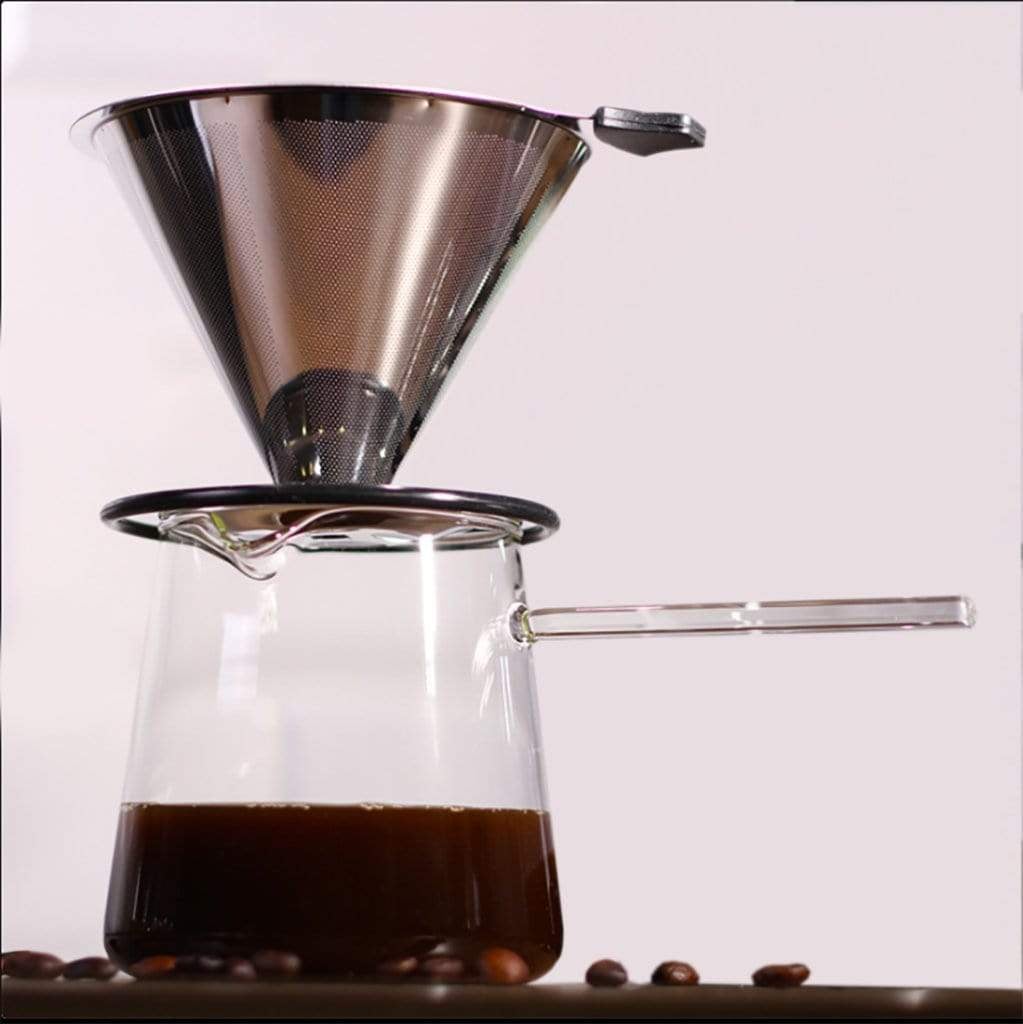 Pour Over Coffee Maker Stainless Steel Filter, Coffee Dripper