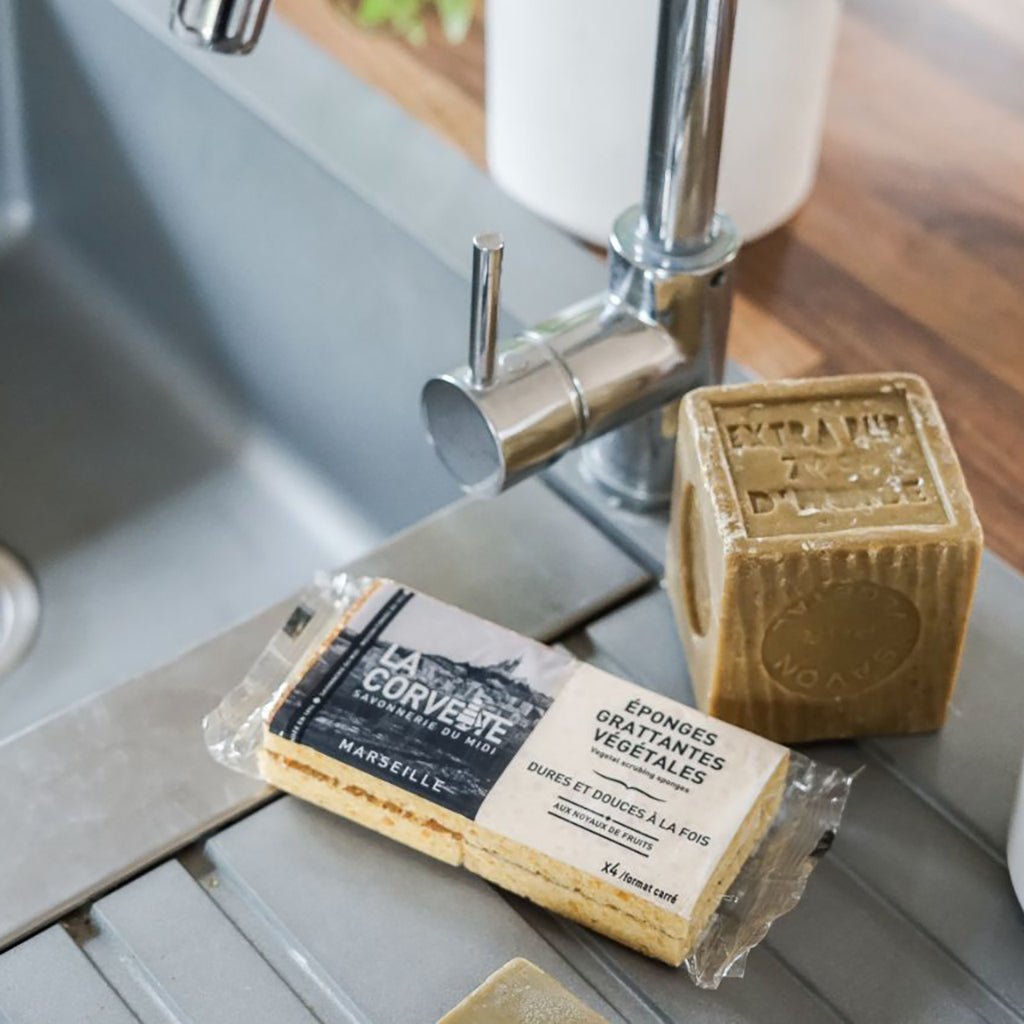 Set of 4 Sponges with Apricot Kernel Boston General Store