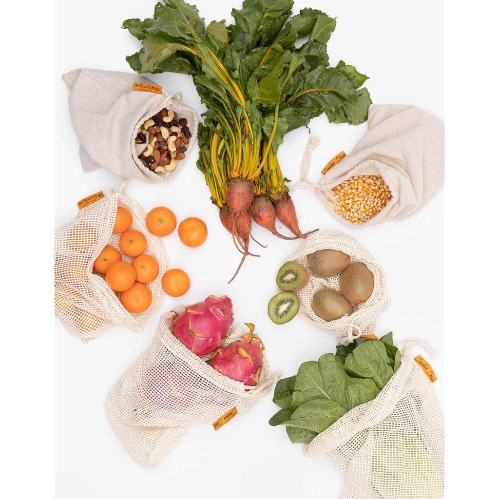 Reusable Produce Bags, Set of 7    at Boston General Store