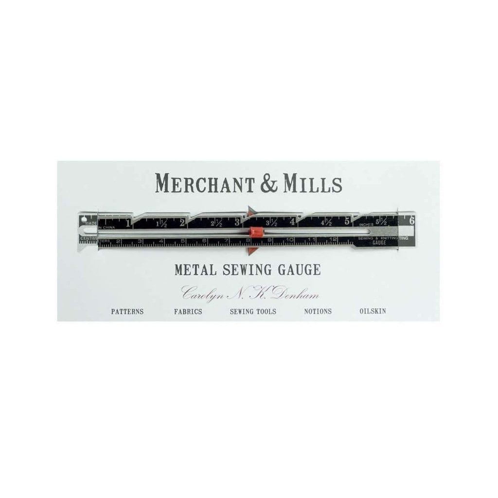 Merchant and Mills Metal Sewing Gauge