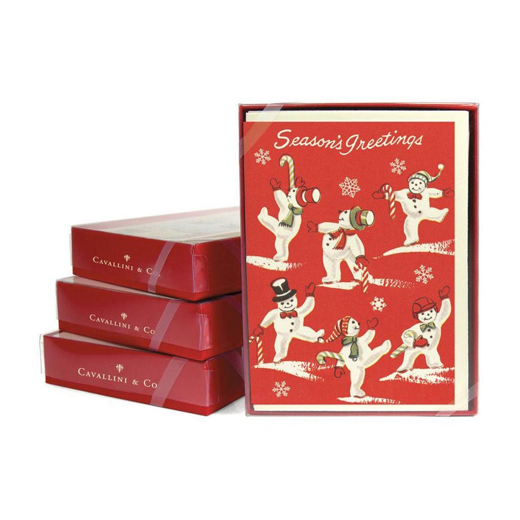 Snowmen Card, Boxed Set Boston General Store