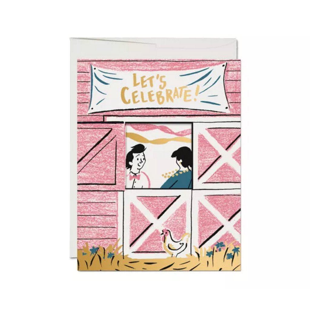 Square Dance Foil Birthday Card    at Boston General Store