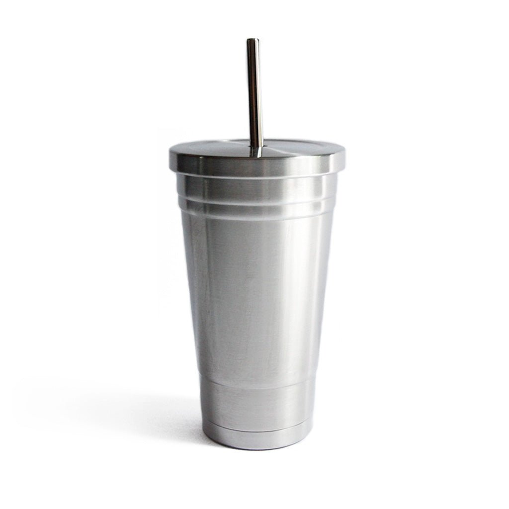 Stainless Steel Insulated Tumbler with Straw    at Boston General Store