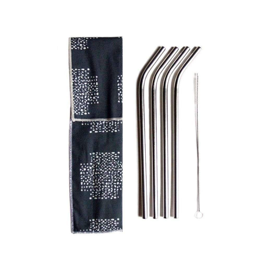 Stainless Steel Straws (with Sleeve)    at Boston General Store