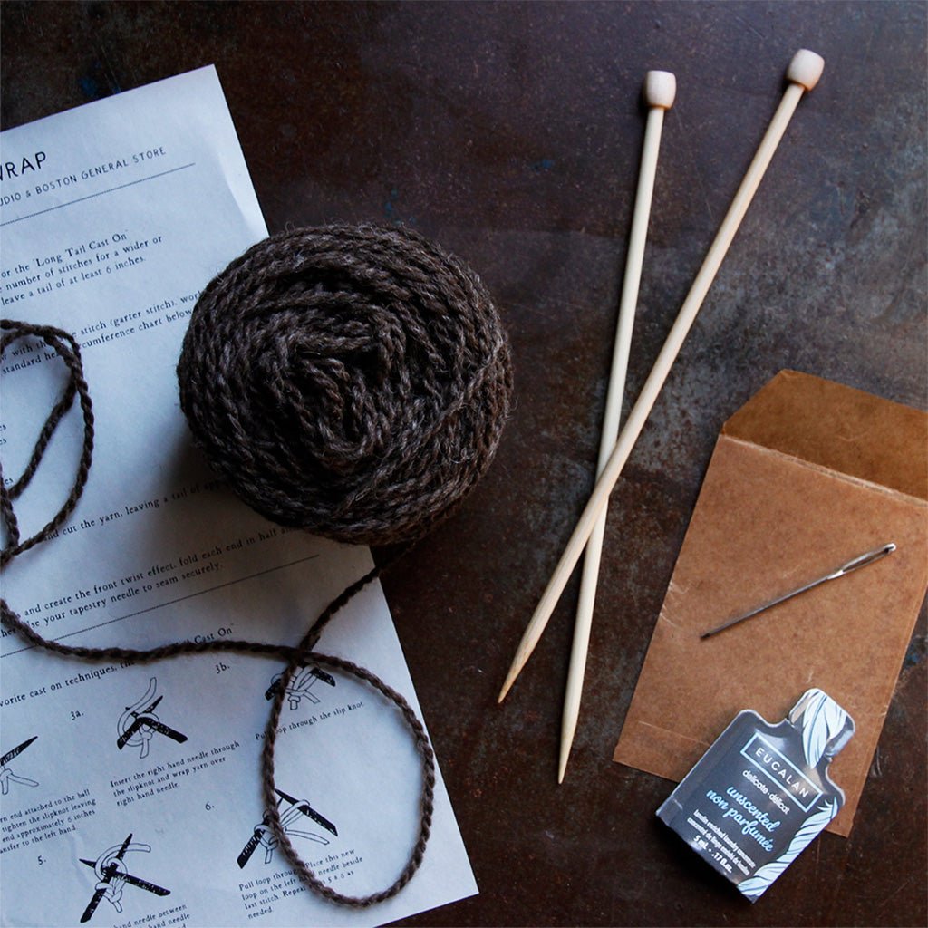 The Knit Kit- Beginner&#39;s Headwrap    at Boston General Store