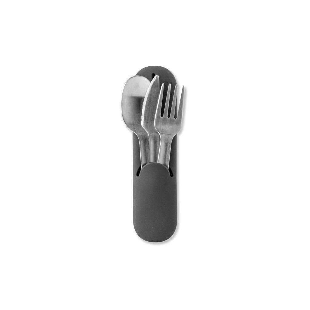 The Porter Utensil Set Charcoal   at Boston General Store