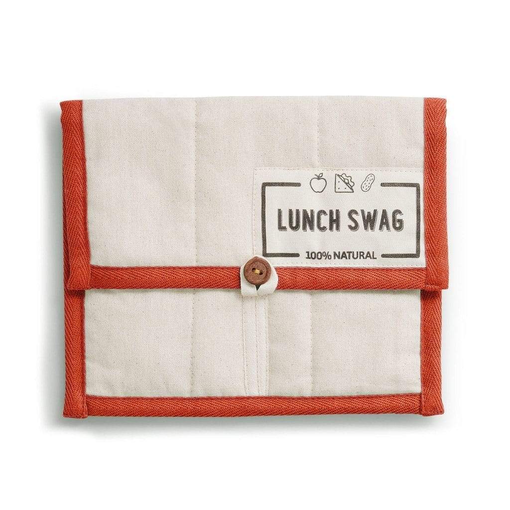 The Swag Lunch Bag Orange Trim   at Boston General Store