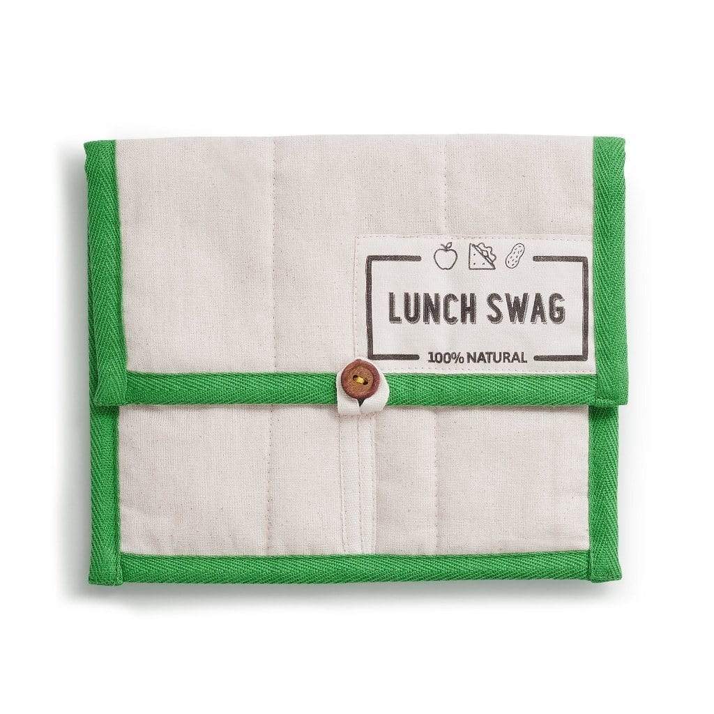 The Swag Lunch Bag Green Trim   at Boston General Store