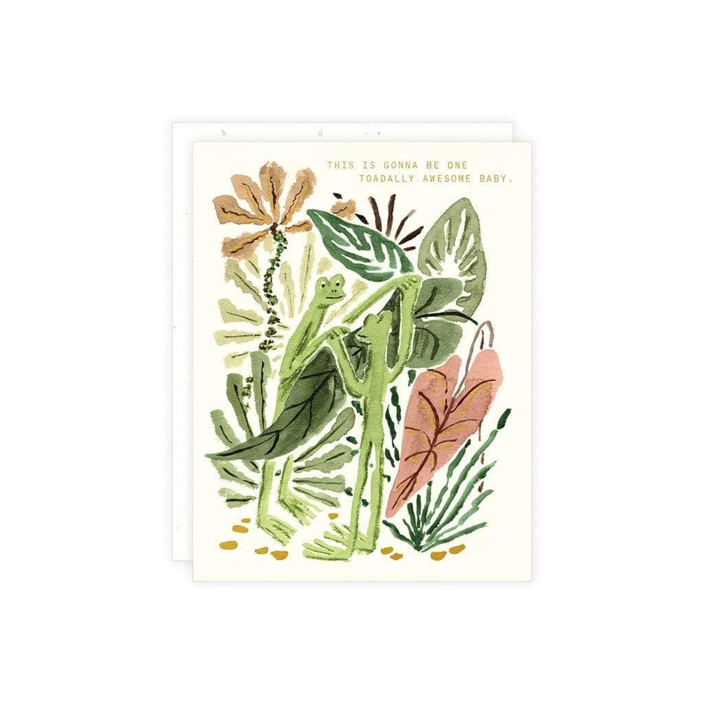 Toadally Awesome Baby Card    at Boston General Store