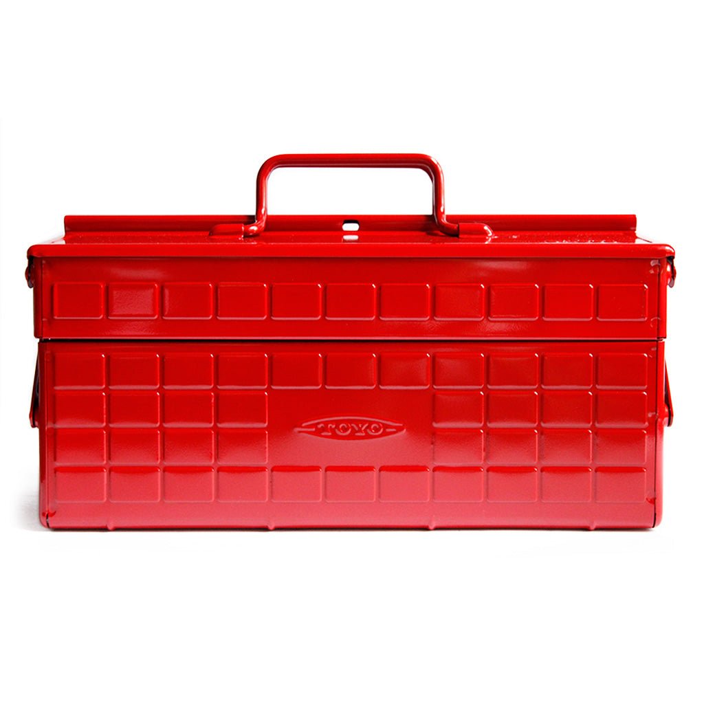 Toyo Steel Medium Two-Level Toolbox Red   at Boston General Store