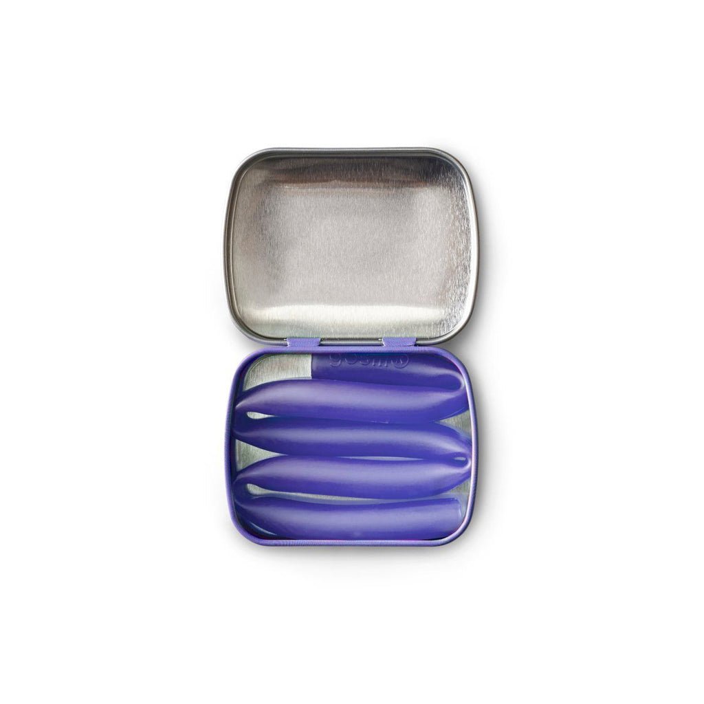 Travel Silicone Straw Violet   at Boston General Store