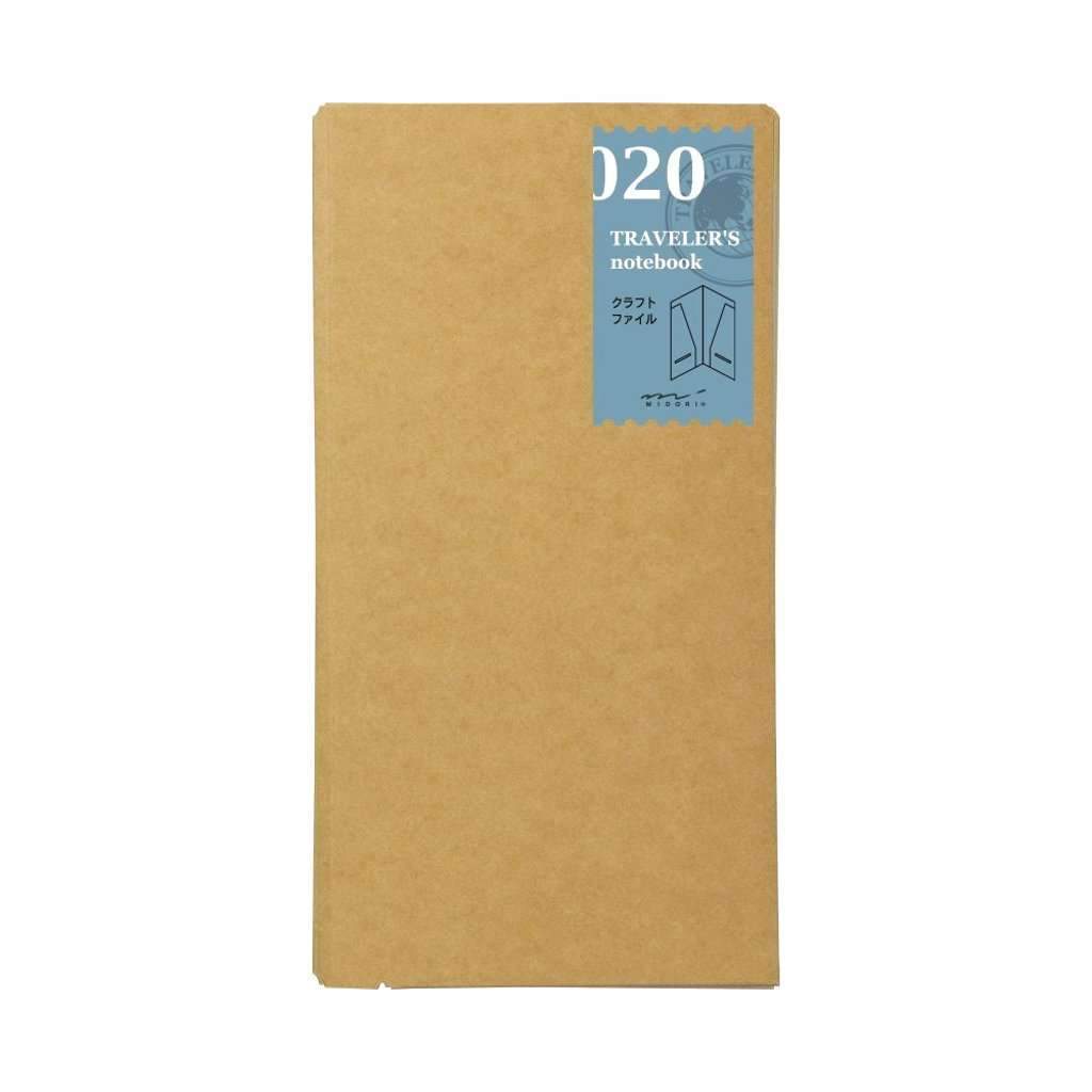 Traveler&#39;s Notebook Refill Kraft Folder - 020    at Boston General Store